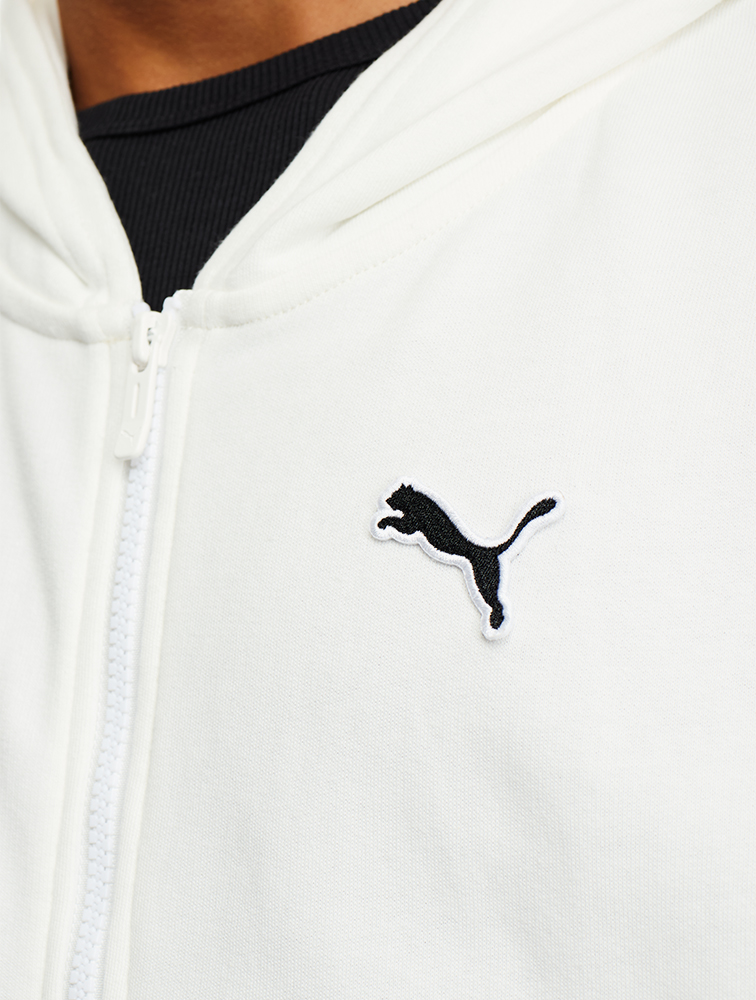 MyRunway | Shop PUMA White Plain Zip Up Hoodie for Men from
